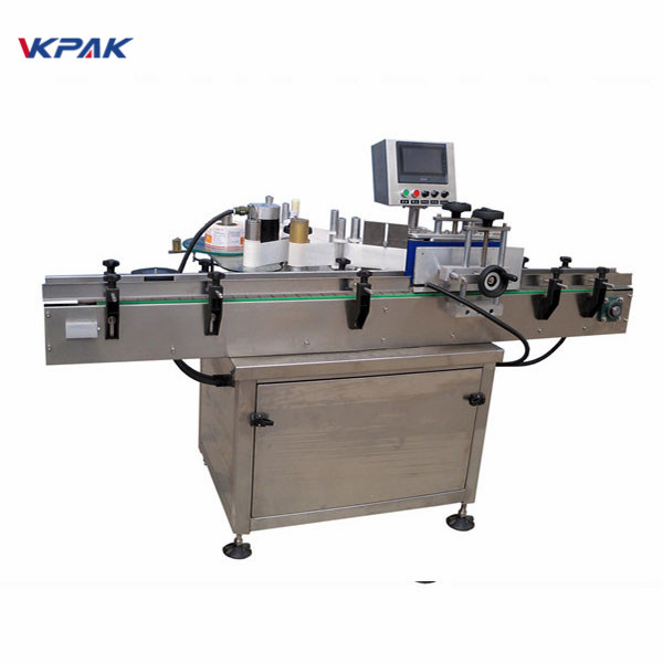 SUS304 ਸਰਵੋ ਮੋਟਰ ਆਟੋਮੈਟਿਕ ਗੇੜ ਬੋਤਲ ਲੇਬਲਿੰਗ ਮਸ਼ੀਨ ਪੀਐਲਸੀ ਕੰਟਰੋਲ