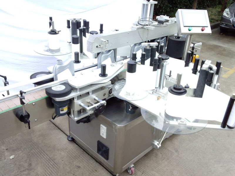 ਚੀਨ ਸੀਈ ਸਰਟੀਫਿਕੇਟ ਆਟੋਮੈਟਿਕ ਬੋਤਲ ਲੇਬਲਿੰਗ ਉਪਕਰਣ ਗਲਾਸ ਦੀ ਬੋਤਲ ਡਬਲ ਸਾਈਡ ਸਟਿੱਕਰ ਸਪਲਾਇਰ