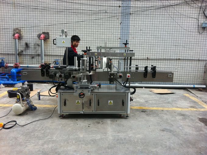 ਪਾਲਤੂ ਬੋਤਲਾਂ ਸਾਹਮਣੇ ਅਤੇ ਪਿੱਛੇ ਪੂਰੀ ਆਟੋਮੈਟਿਕ ਚਿਪਕਣ ਵਾਲੀ ਗੋਲ ਬੋਤਲ ਲੇਬਲਿੰਗ ਮਸ਼ੀਨ